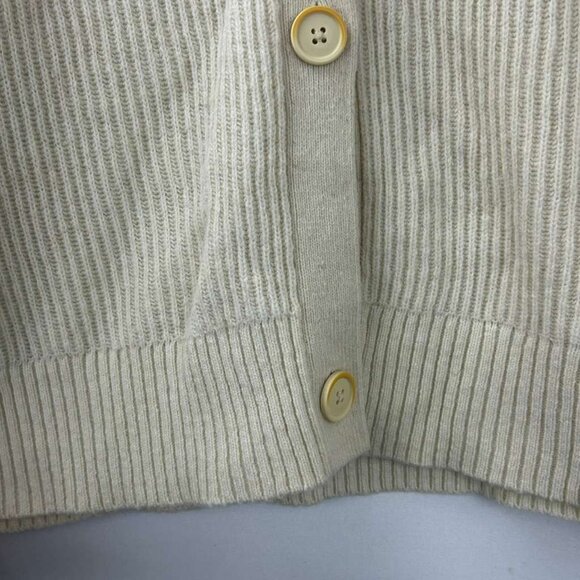 Patagonia Women's Large Recycled Wool Blend Cream Cardigan Sweater - Picture 16 of 16